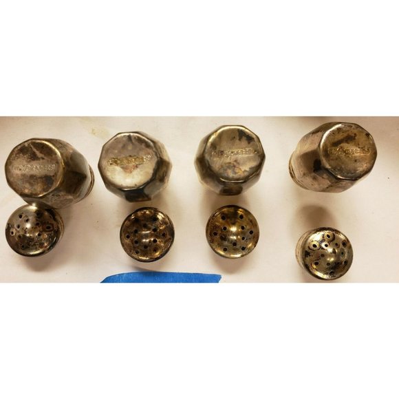 Salts, Set of 4, Silverplate, WA Rogers, NOS, 1950's, Vintage(J2) - Picture 4 of 4